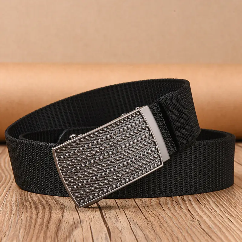 Black Tactical Belt with Automatic Buckle Nylon — feature 19