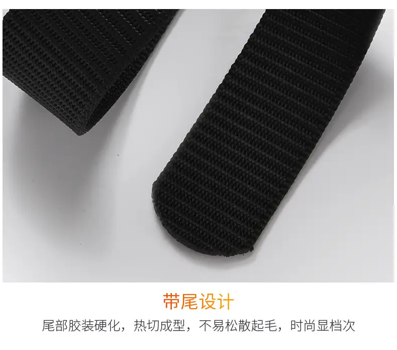 Black Tactical Belt with Automatic Buckle Nylon — feature 3