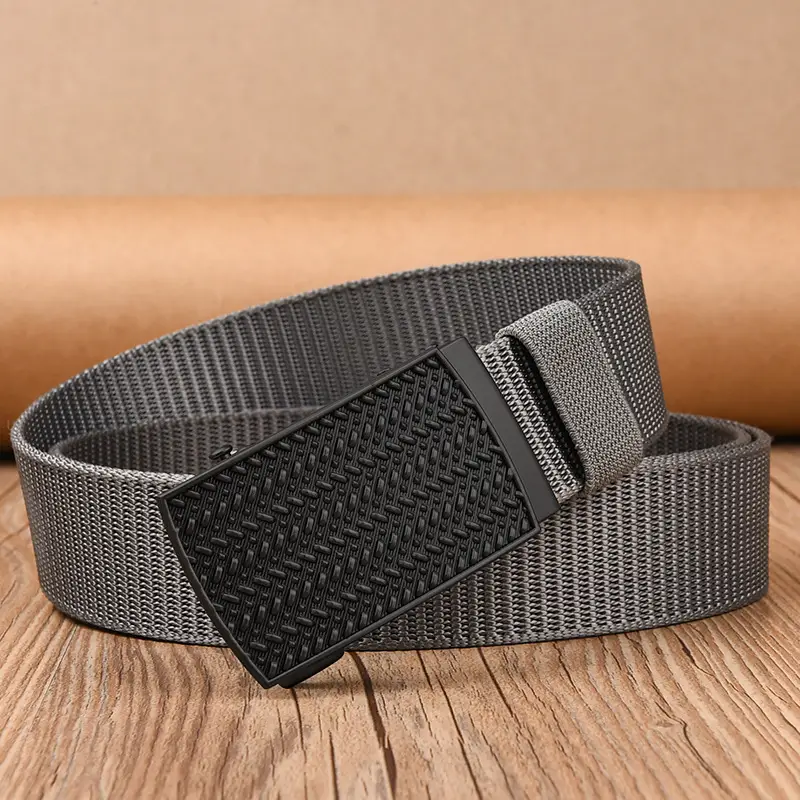 Black Tactical Belt with Automatic Buckle Nylon — feature 30