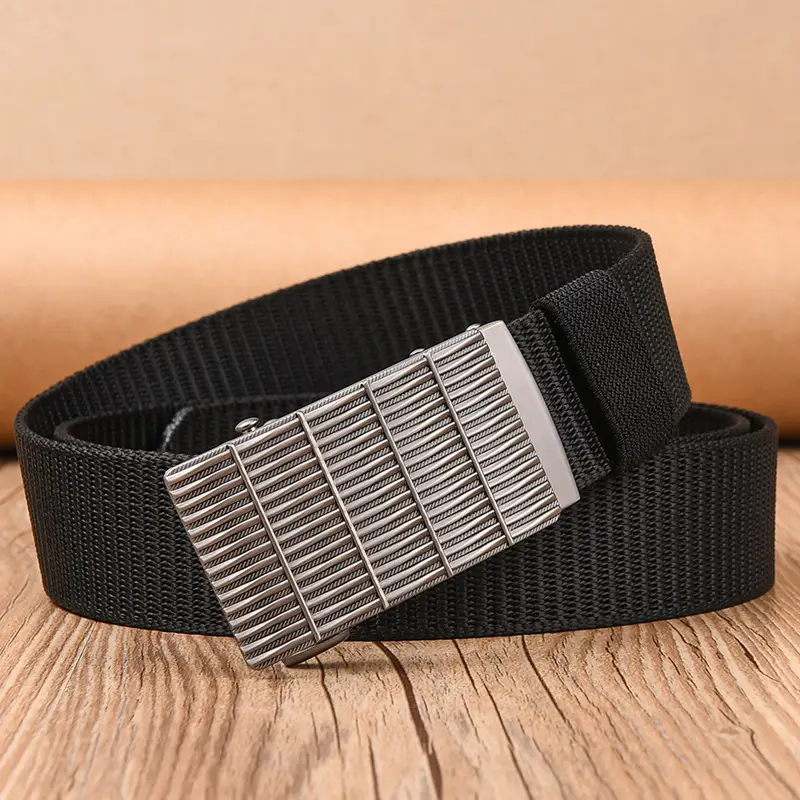 Black Tactical Belt with Automatic Buckle Nylon — feature 7