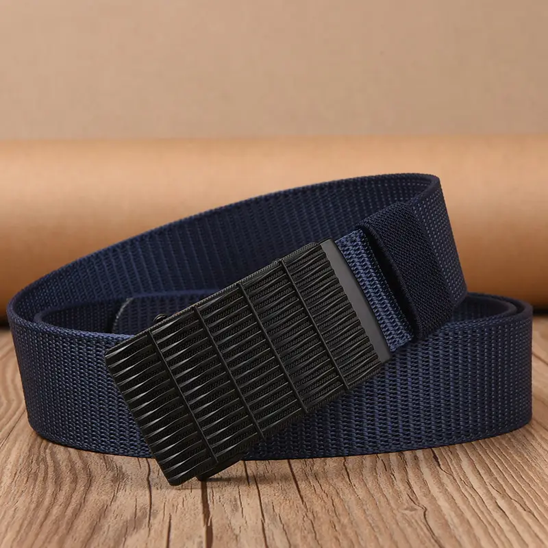 Black Tactical Belt with Automatic Buckle Nylon - Image 10