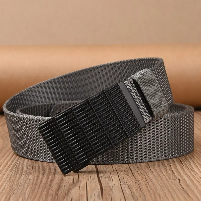 Black Tactical Belt with Automatic Buckle Nylon - Image 12