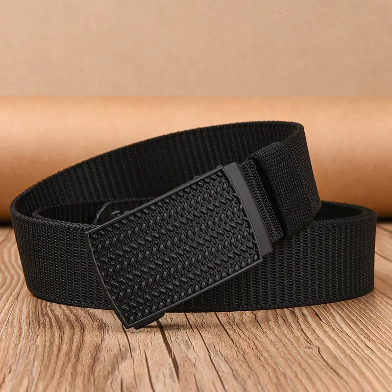 Black Tactical Belt with Automatic Buckle Nylon - Image 19