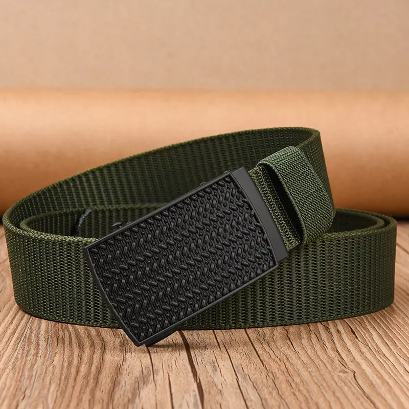 Black Tactical Belt with Automatic Buckle Nylon - Image 21