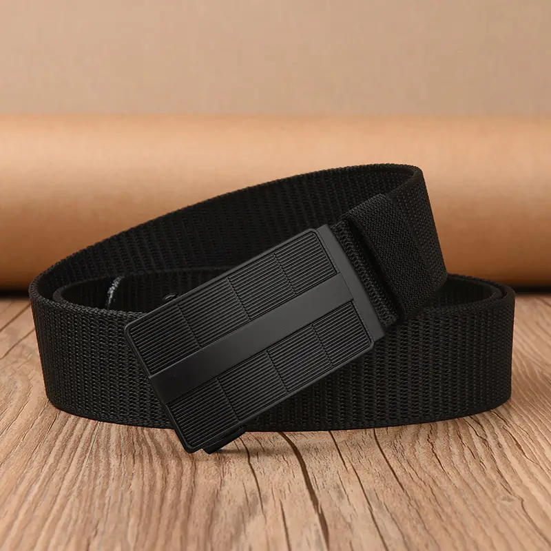 Black Tactical Belt with Automatic Buckle Nylon - Image 31