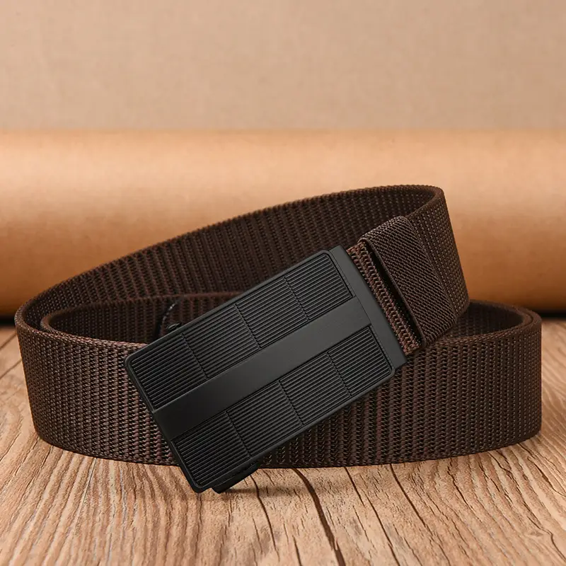 Black Tactical Belt with Automatic Buckle Nylon - Image 32