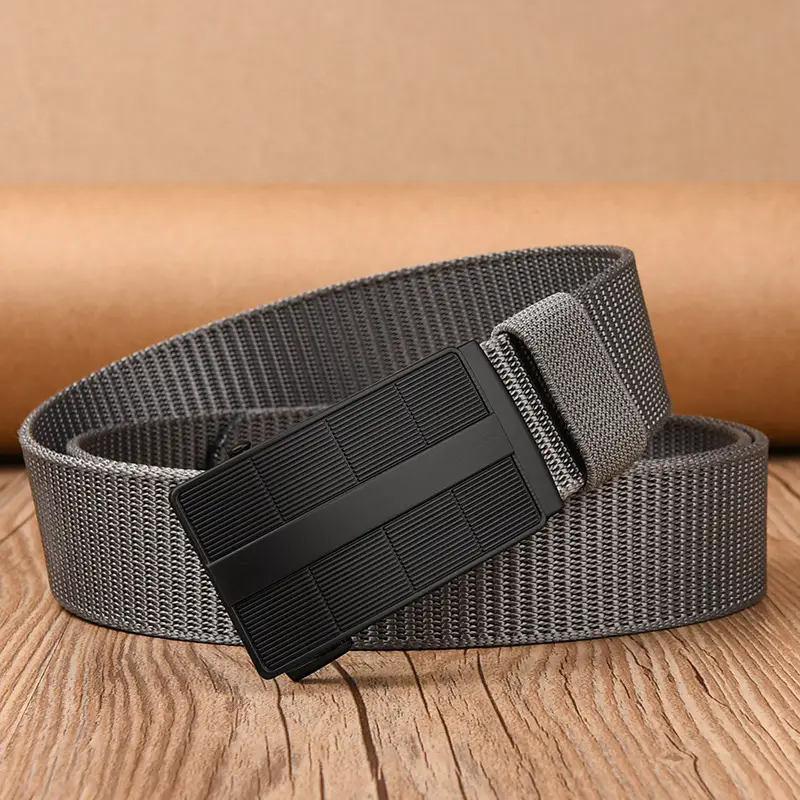 Black Tactical Belt with Automatic Buckle Nylon - Image 36
