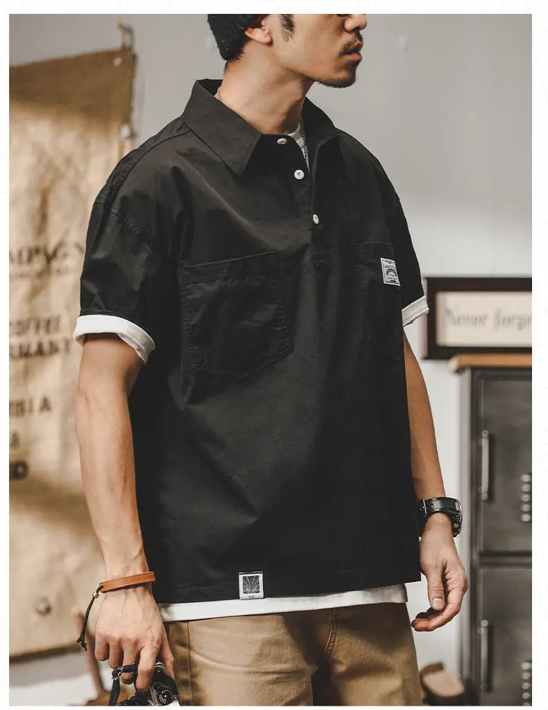 Men's Short Sleeve T-Shirt Brown 2025 Summer — feature 21