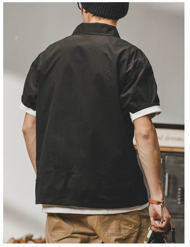 Men's Short Sleeve T-Shirt Brown 2025 Summer — feature 22
