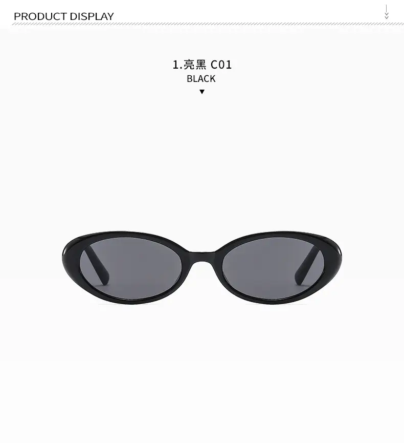 Green Retro Oval Sunglasses for Women — feature 11