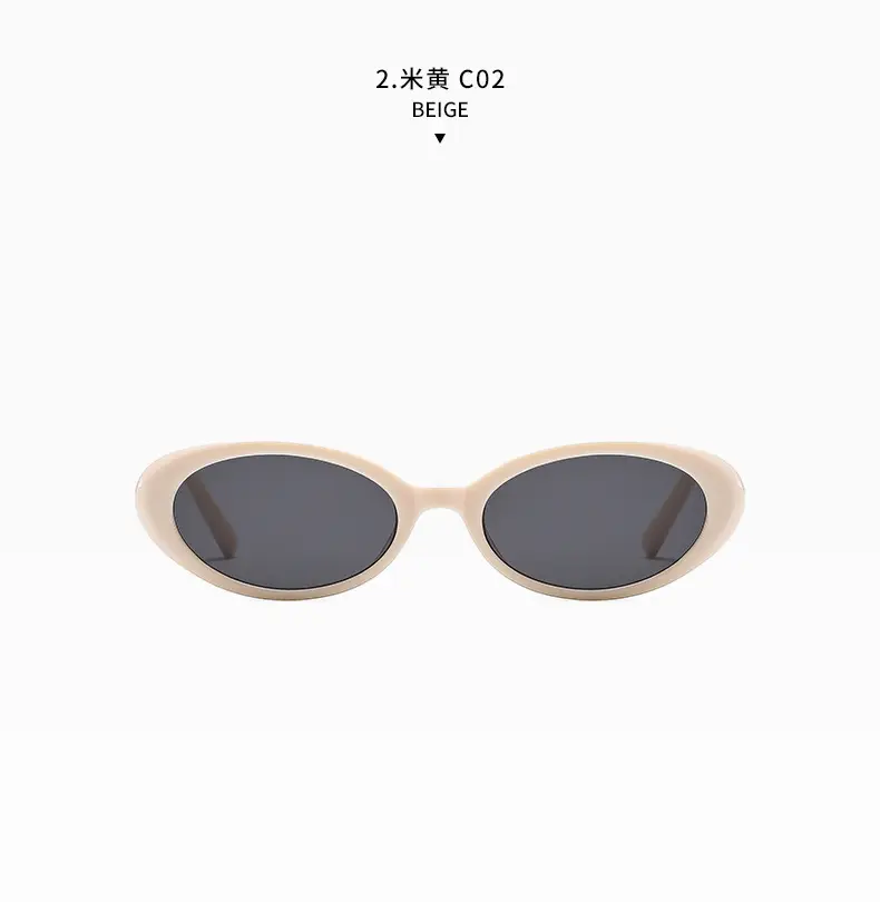Green Retro Oval Sunglasses for Women — feature 13