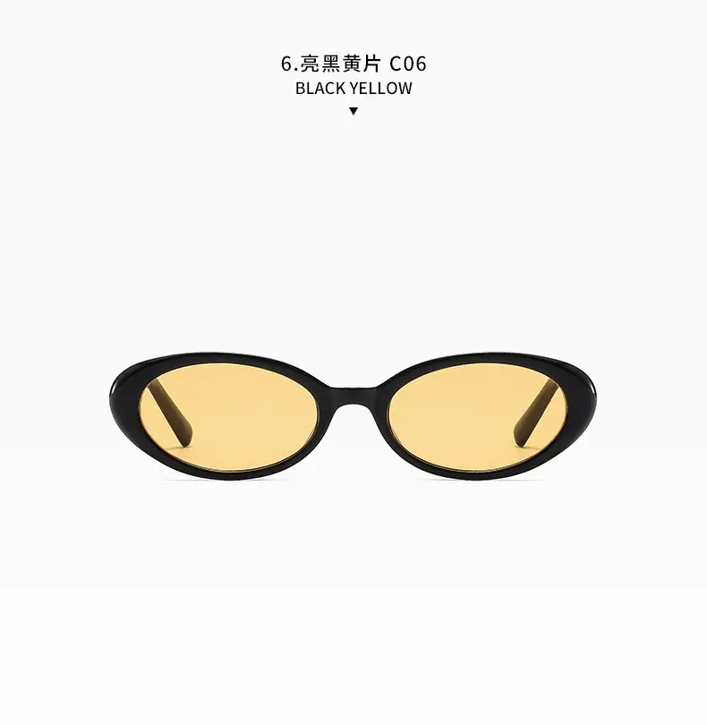 Green Retro Oval Sunglasses for Women — feature 21