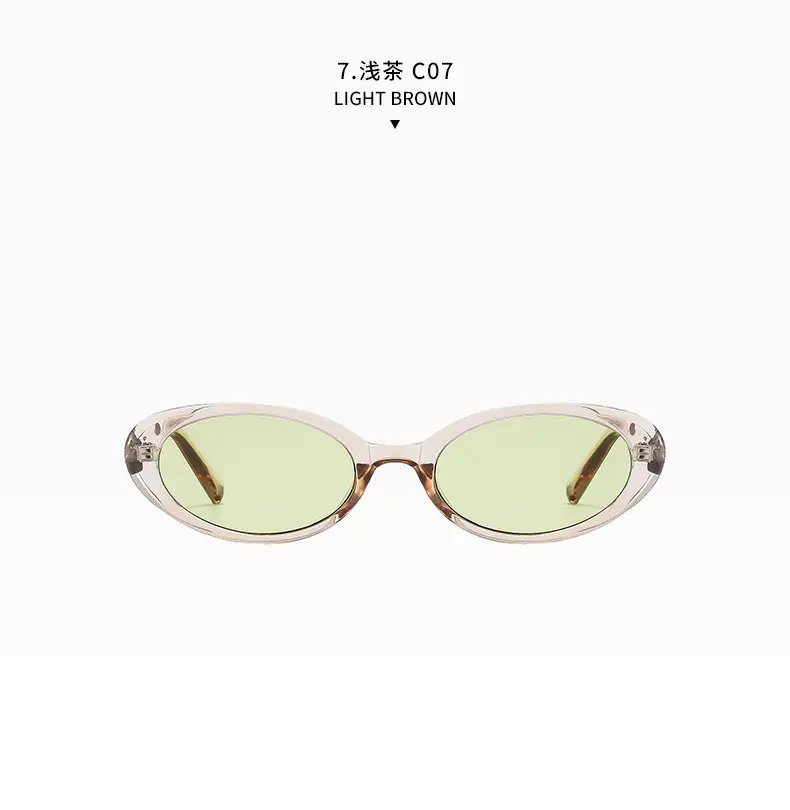 Green Retro Oval Sunglasses for Women — feature 23