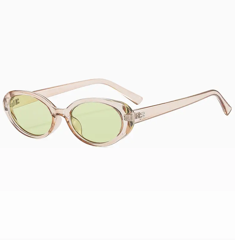 Green Retro Oval Sunglasses for Women — feature 24