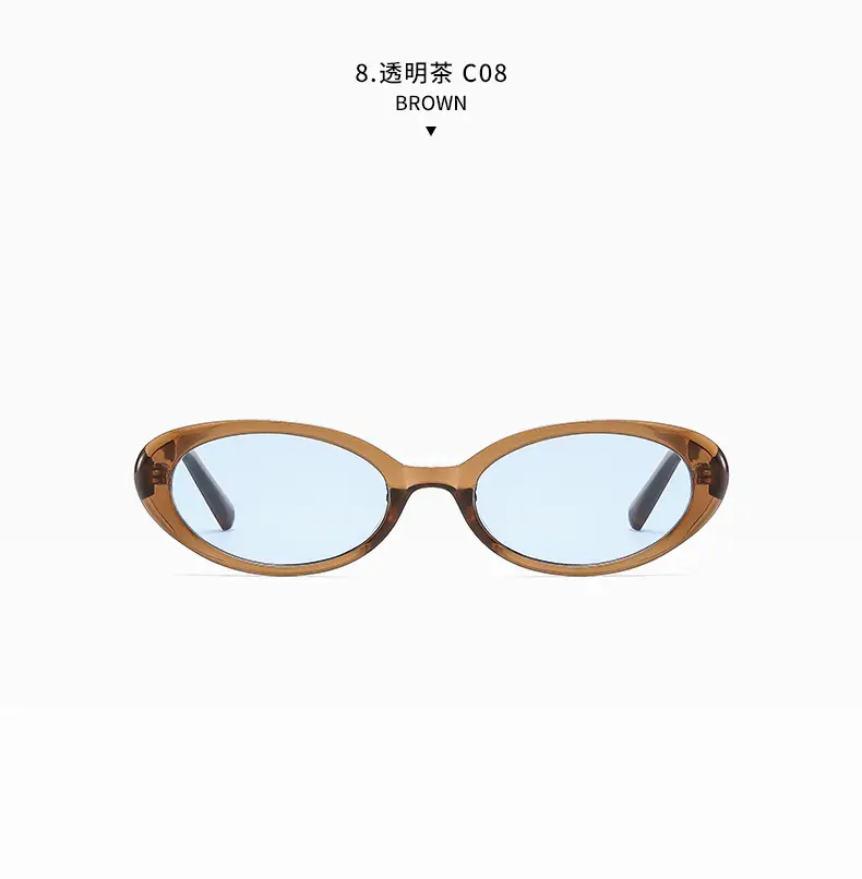 Green Retro Oval Sunglasses for Women — feature 25