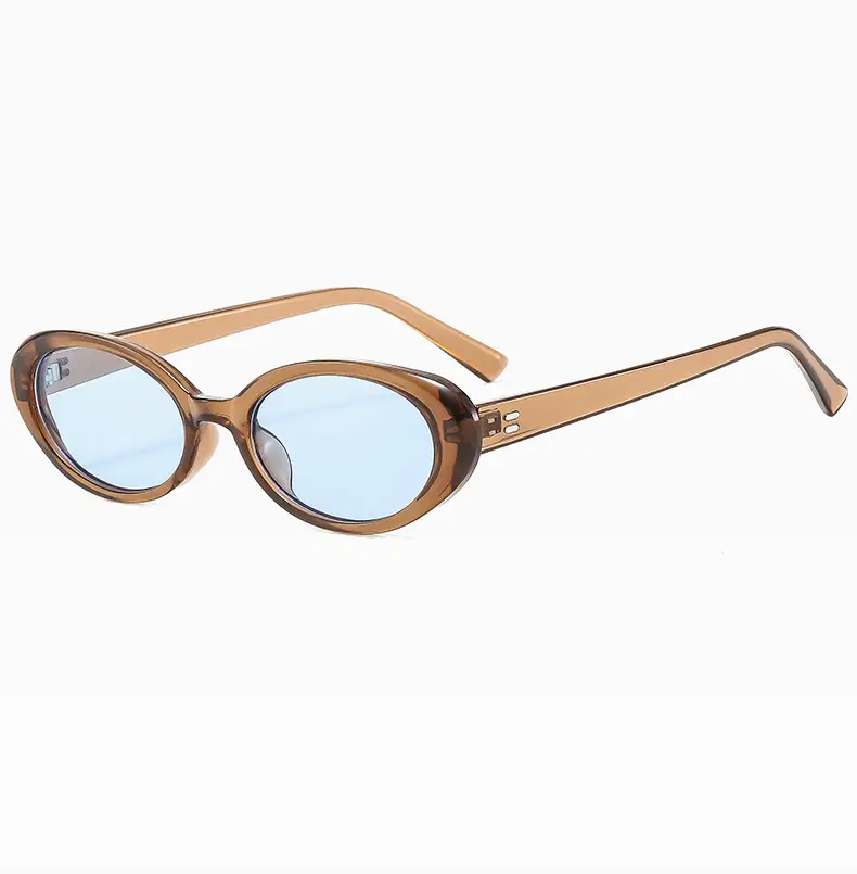 Green Retro Oval Sunglasses for Women — feature 26
