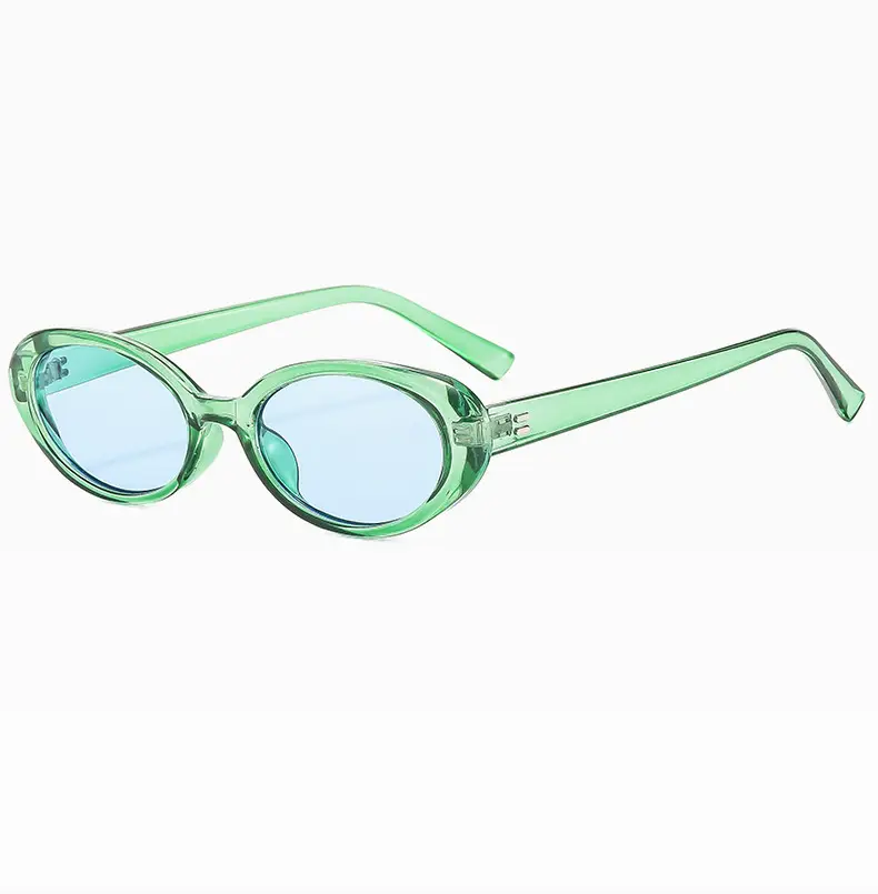 Green Retro Oval Sunglasses for Women — feature 28