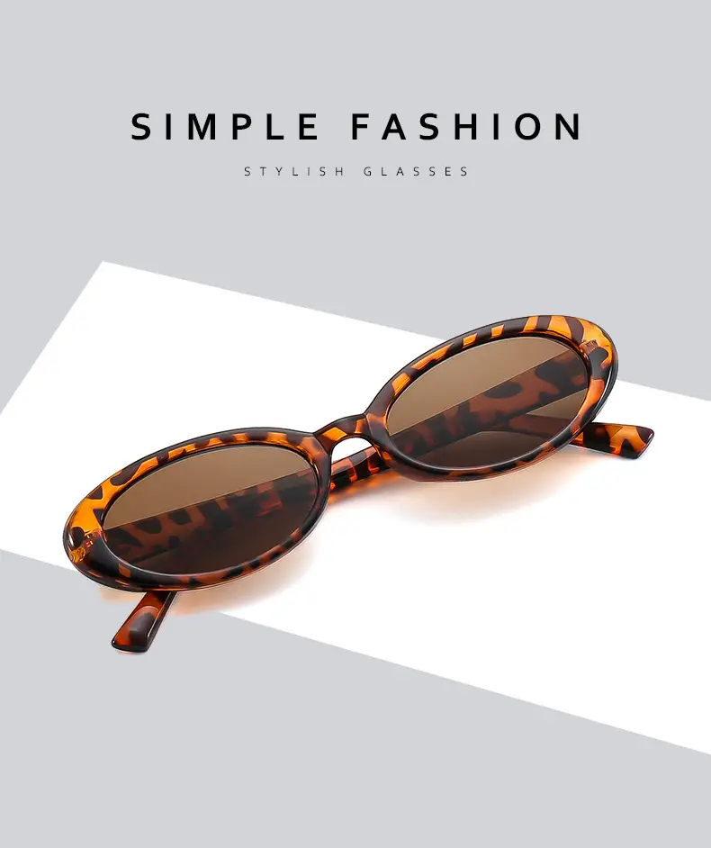 Green Retro Oval Sunglasses for Women — feature 3