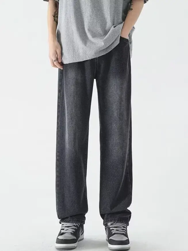 Men's Washed Jeans American Style Straight Summer Casual Long Pants β feature 18