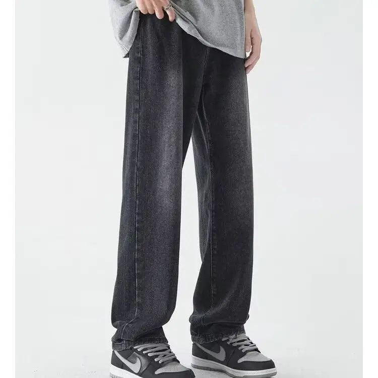 Men's Washed Jeans American Style Straight Summer Casual Long Pants β feature 19