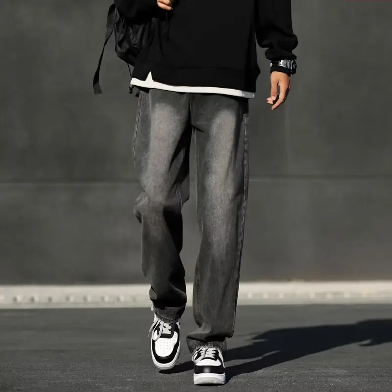 Men's Washed Jeans American Style Straight Summer Casual Long Pants β feature 20
