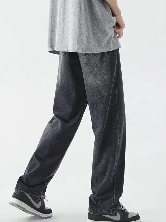 Men's Washed Jeans American Style Straight Summer Casual Long Pants β feature 21