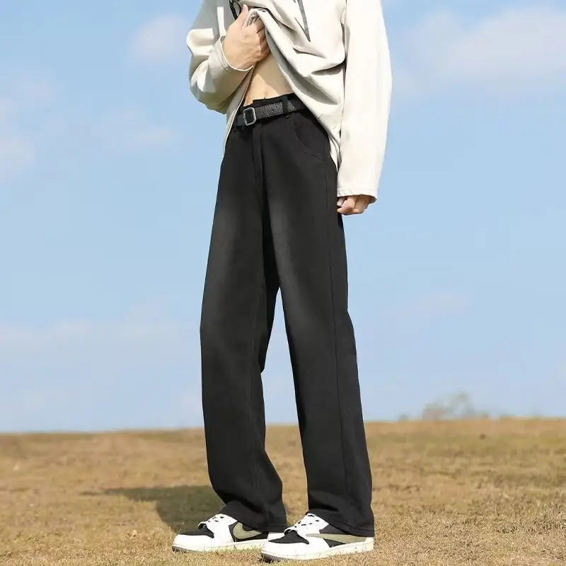 Men's Washed Jeans American Style Straight Summer Casual Long Pants β feature 23