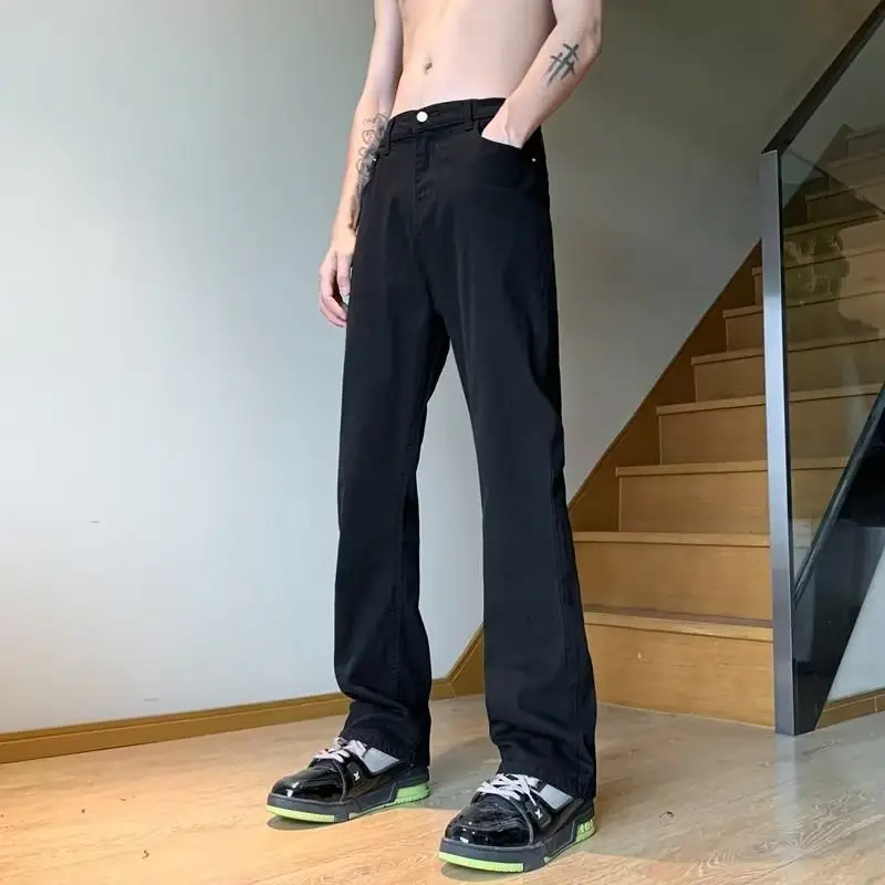 Men's Washed Jeans American Style Straight Summer Casual Long Pants - Image 7