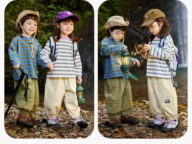 Kids Striped Long Sleeve T-Shirt Spring Wear — feature 13