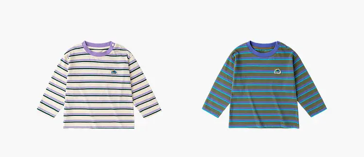 Kids Striped Long Sleeve T-Shirt Spring Wear — feature 8