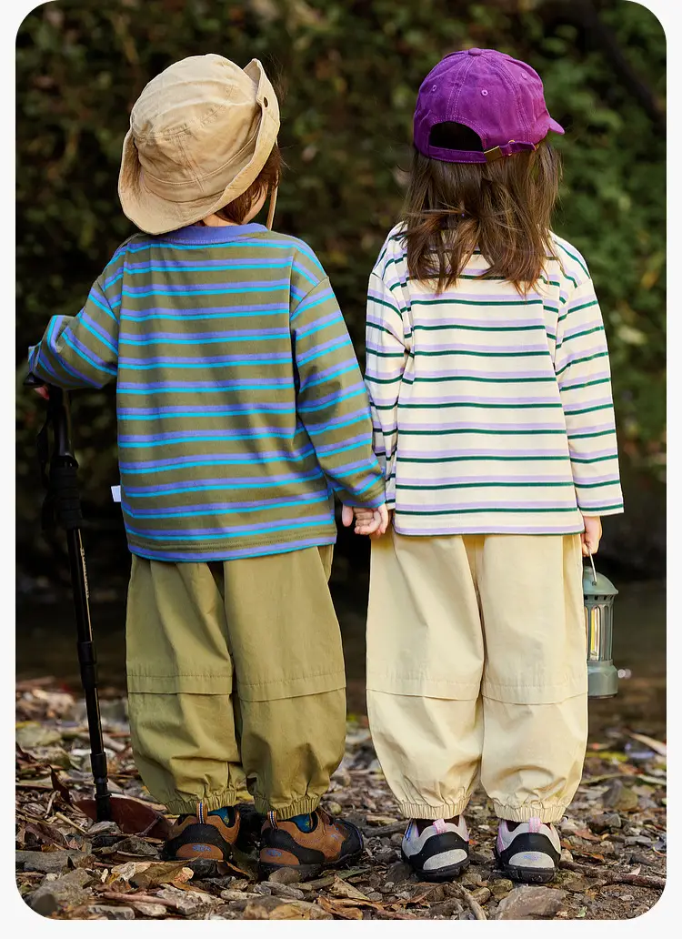 Children Striped Long Sleeve T-Shirt Spring Outfit — feature 20