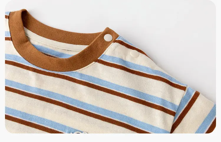 Children Striped Long Sleeve T-Shirt Spring Outfit — feature 22
