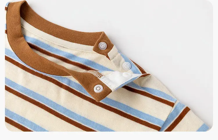 Children Striped Long Sleeve T-Shirt Spring Outfit — feature 23