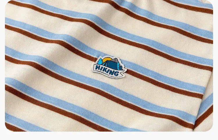 Children Striped Long Sleeve T-Shirt Spring Outfit — feature 25