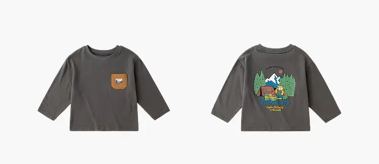 Dudu Long Sleeve T-Shirt Boys Girls White Autumn Wear — feature 19