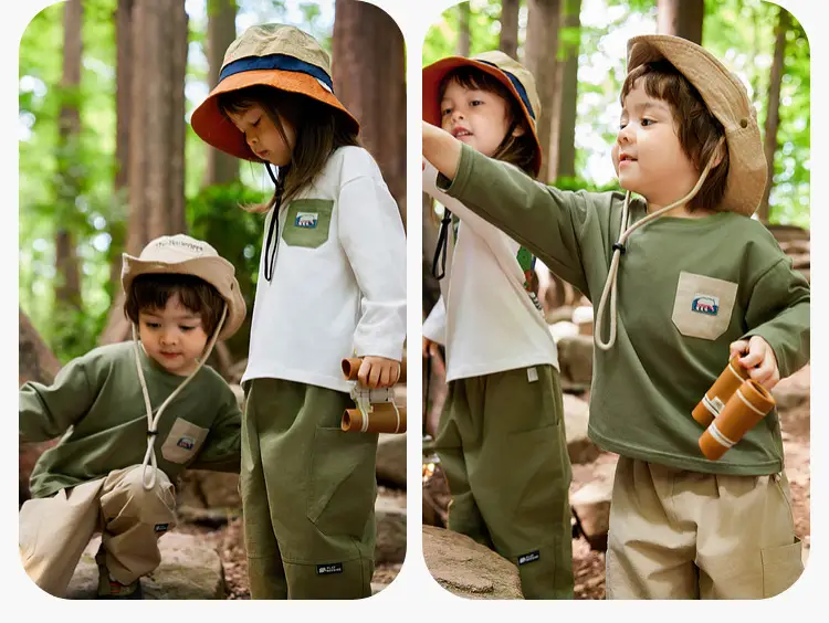 Dudu Long Sleeve T-Shirt Boys Girls White Autumn Wear — feature 25