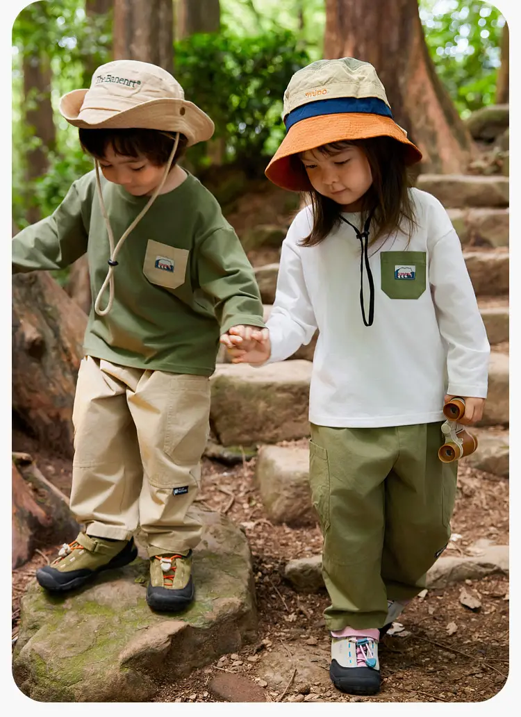 Dudu Long Sleeve T-Shirt Boys Girls White Autumn Wear — feature 26