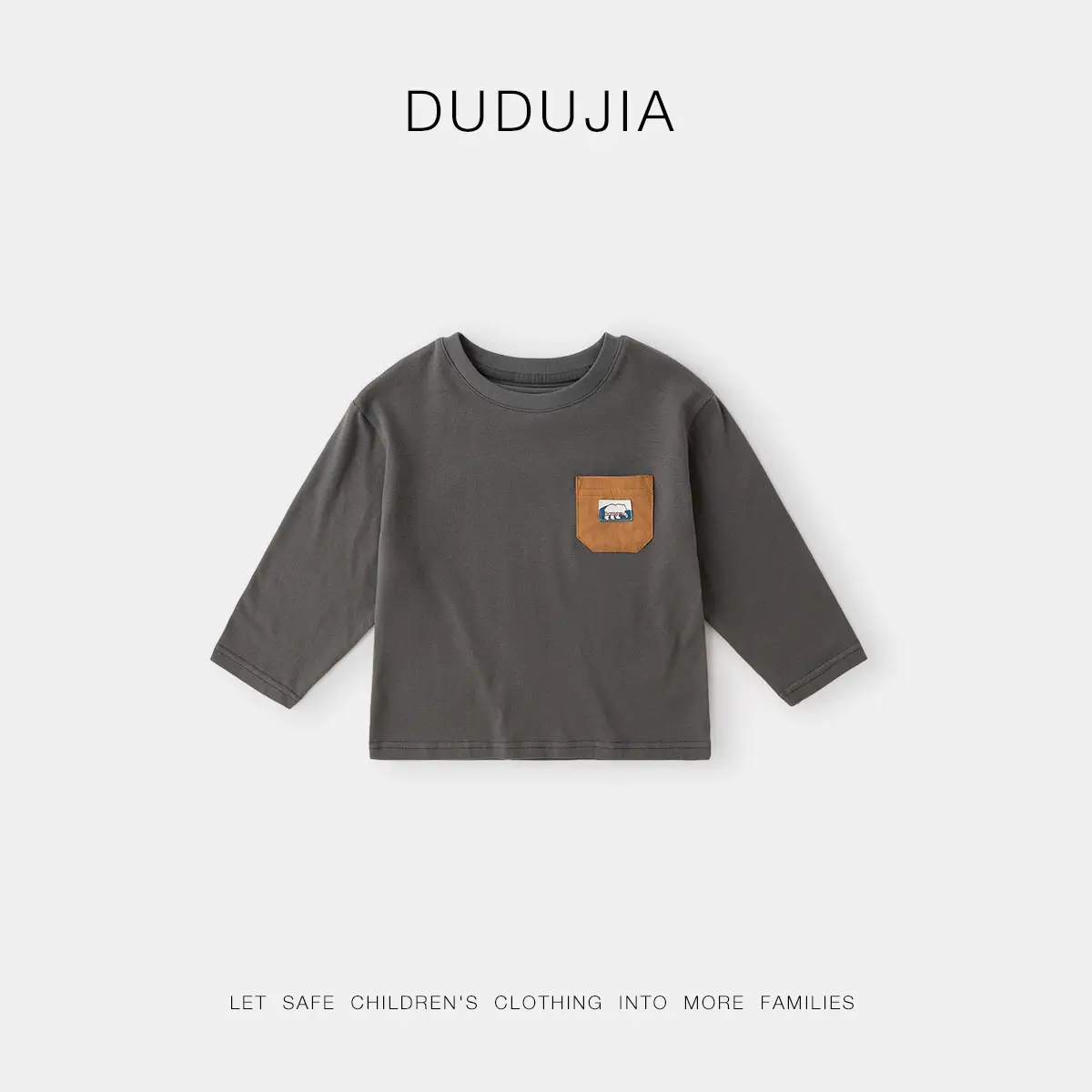 Dudu Long Sleeve T-Shirt Boys Girls White Autumn Wear