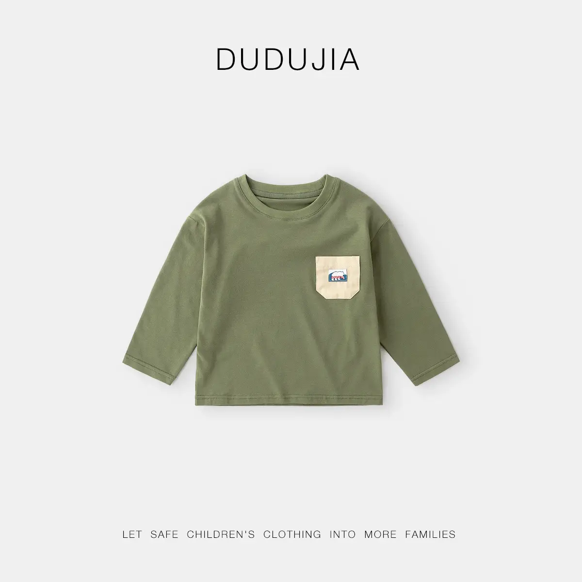 Dudu Long Sleeve T-Shirt Boys Girls White Autumn Wear