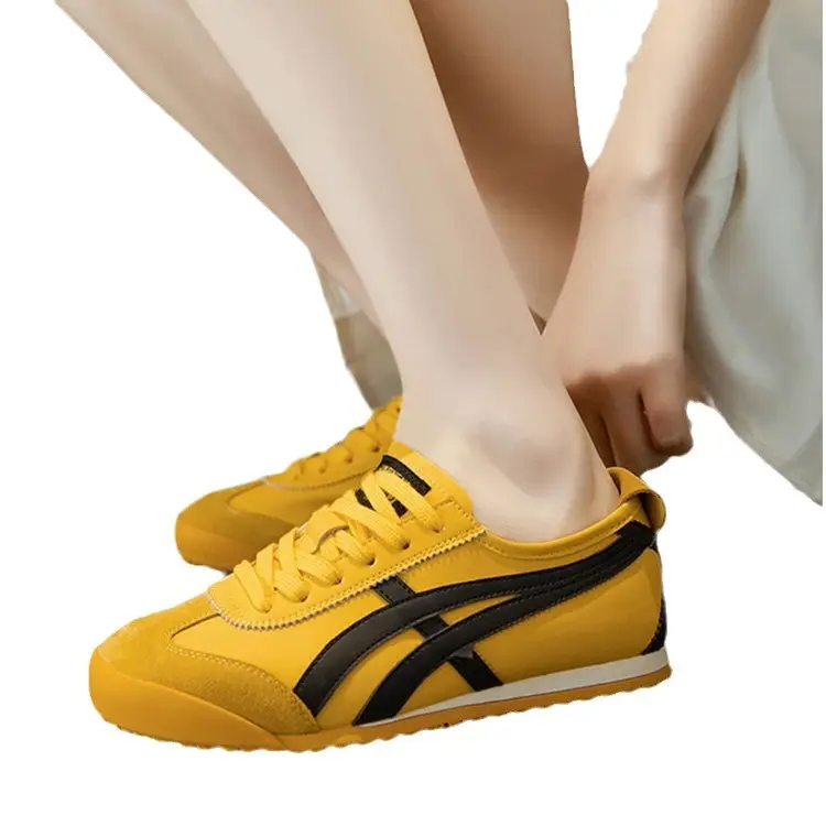 Women's Yellow German Training Shoes Flat Retro Summer Sneakers - Image 7
