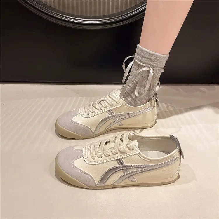 Women's Yellow German Training Shoes Flat Retro Summer Sneakers — feature 3