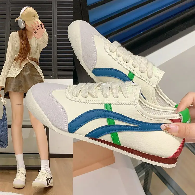 Women's Yellow German Training Shoes Flat Retro Summer Sneakers — feature 6