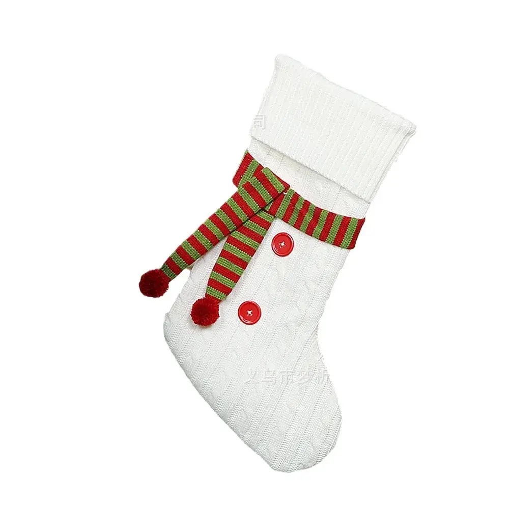 Red Embroidered Christmas Stocking Large Size - Image 8