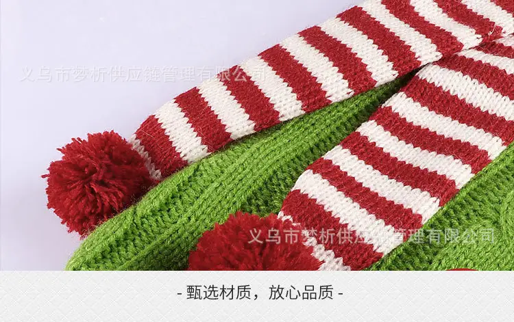 Red Embroidered Christmas Stocking Large Size — feature 5