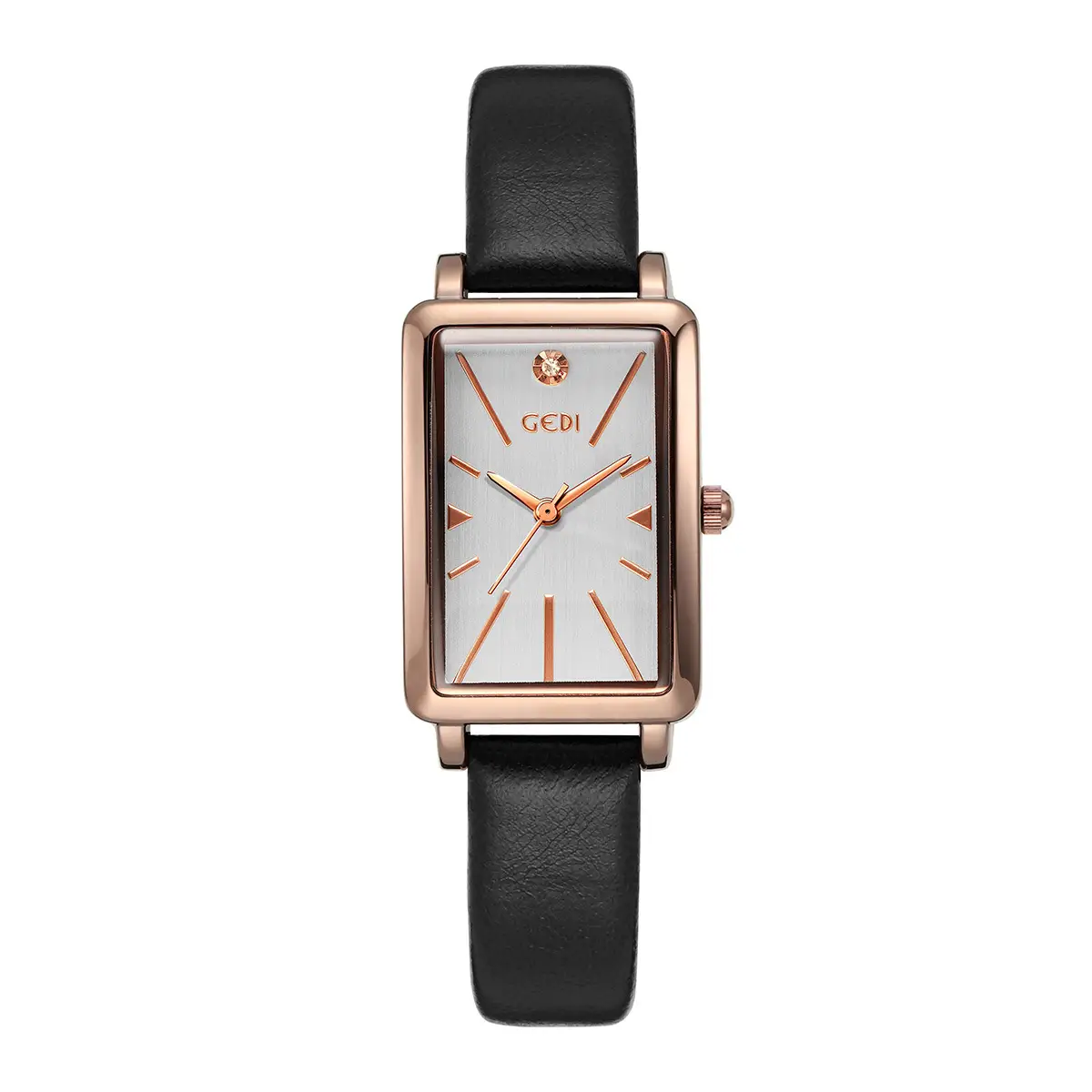 Goldie Women's Square Watch Brown Leather Belt - Image 2