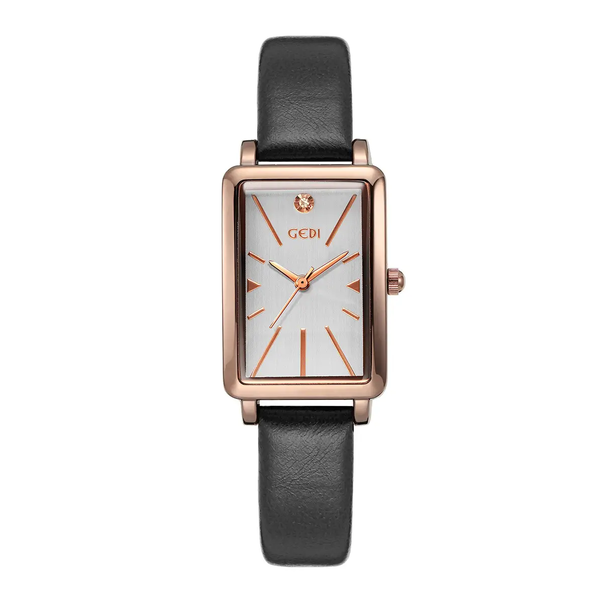 Goldie Women's Square Watch Brown Leather Belt - Image 5