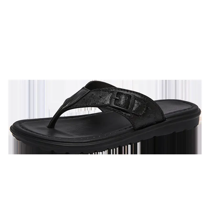 2024 New Arrival Flip-Flops Men's Comfortable Waterproof Summer Men's Sandals Outdoor Beach Leather Sandals and Slippers Men's Fashionable Outer - Image 8