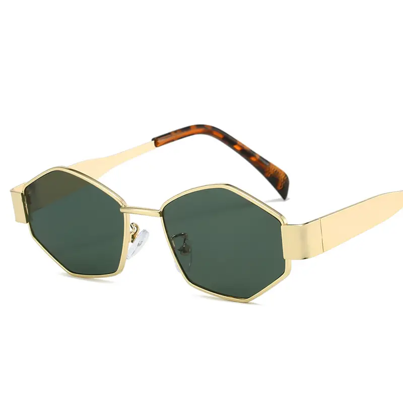 Golden Gray Rhombic Sunglasses for Women - Image 12