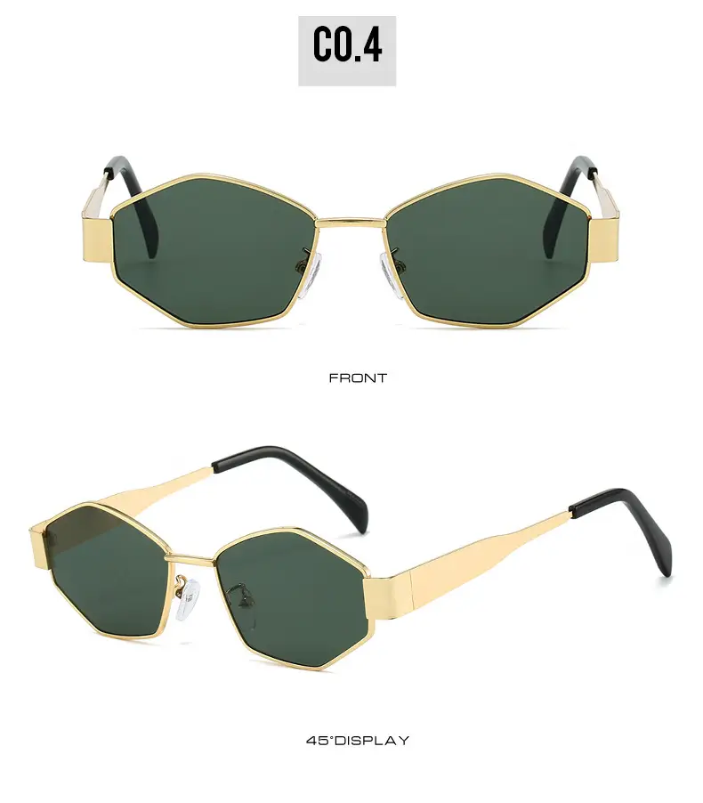 Golden Gray Rhombic Sunglasses for Women — feature 15