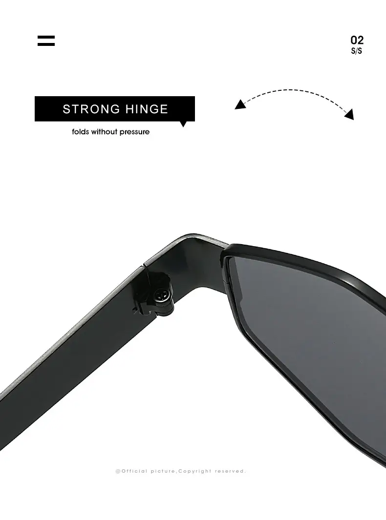 Golden Gray Rhombic Sunglasses for Women — feature 6